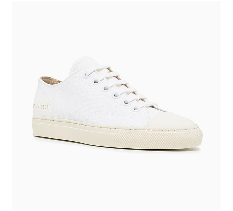 商品[国内直发] Common Projects|COMMON PROJECTS 女士白色皮革休闲运动鞋 4147-0506,价格¥1053,第5张图片详细描述