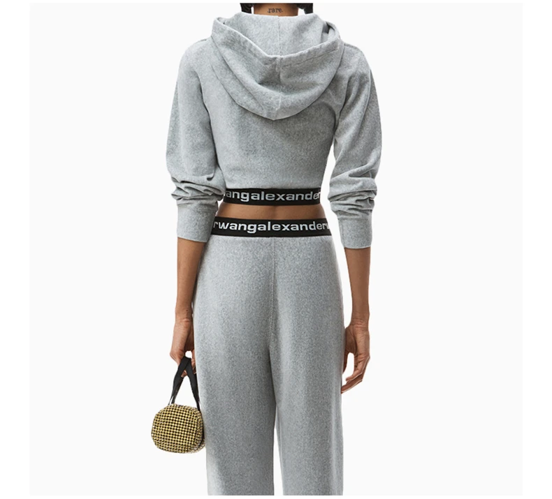 商品Alexander Wang|ALEXANDER WANG 灰色女士卫衣/帽衫 4CC1211197-030,价格¥2090,第6张图片详细描述