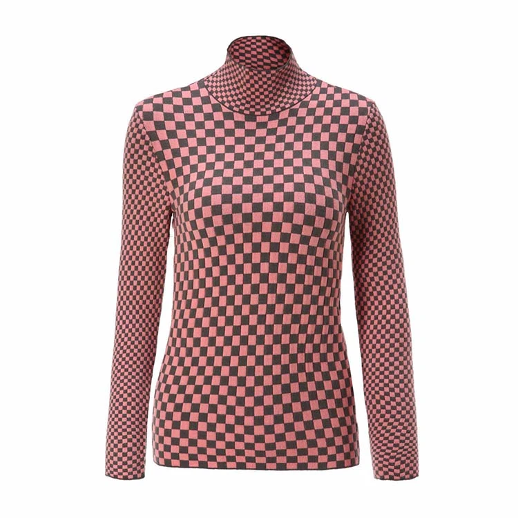 商品[国内直发] Emporio Armani|EMPORIO ARMANI 格纹女士针织衫/毛衣 6H2MWA-2M15Z-0615,价格¥1846,第1张图片详细描述