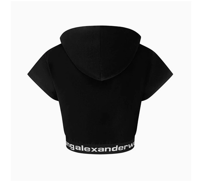 商品Alexander Wang|ALEXANDER WANG 黑色女士卫衣/帽衫 4CC1201106-001,价格¥1268,第5张图片详细描述