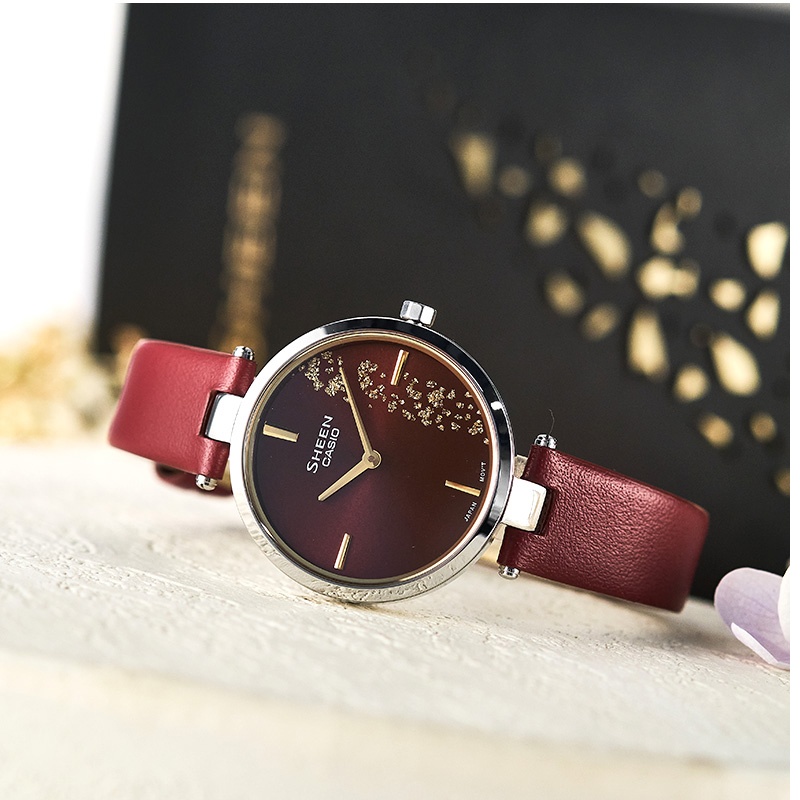 商品[国内直发] Casio|限量金箔主题薄表盘casio手表女,价格¥711,第3张图片详细描述