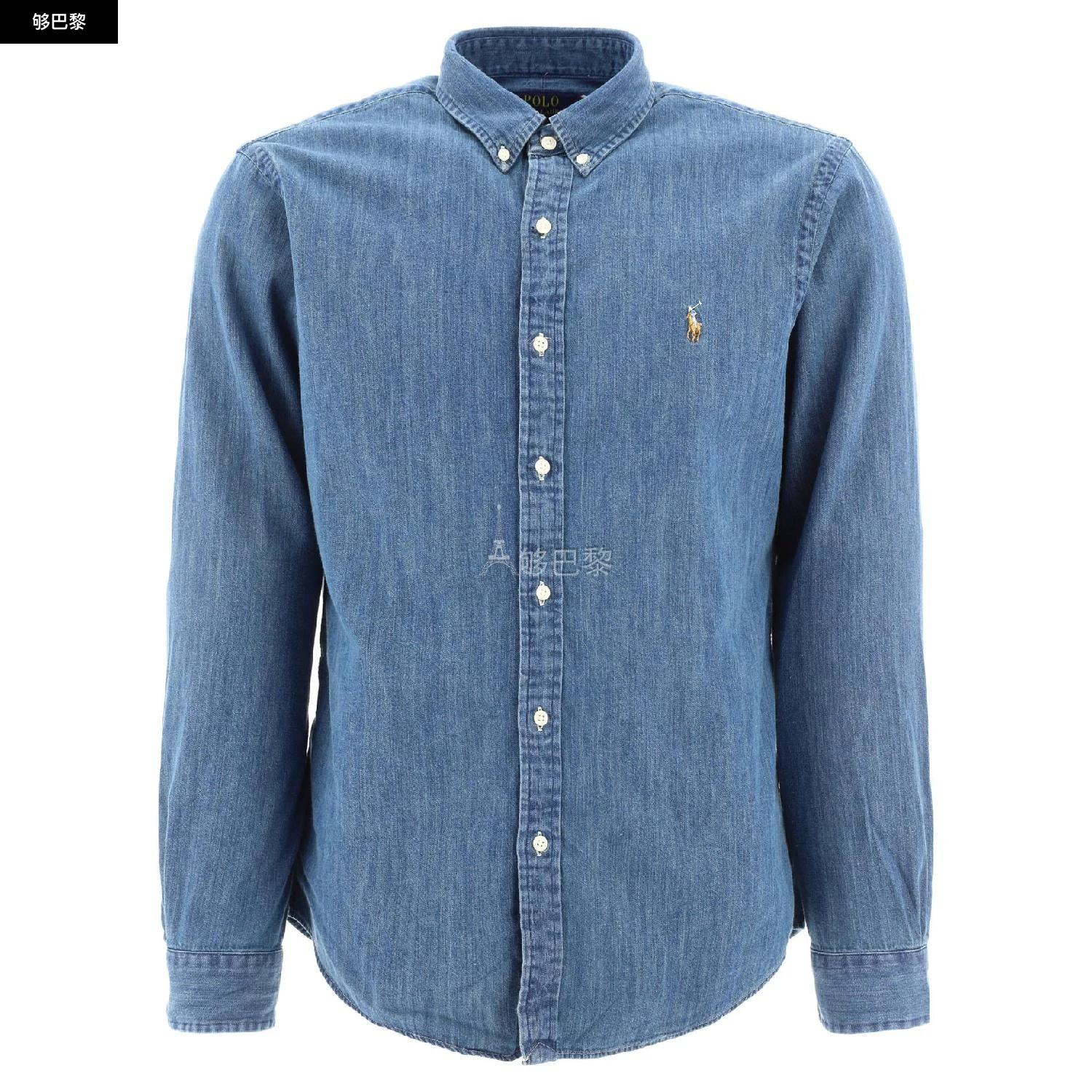 商品Ralph Lauren|【特惠6.8折】【预售】 25春夏 男士 长袖衬衫 衬衫 2286699  710548539001DENIM-1 ,价格¥1425,第2张图片详细描述