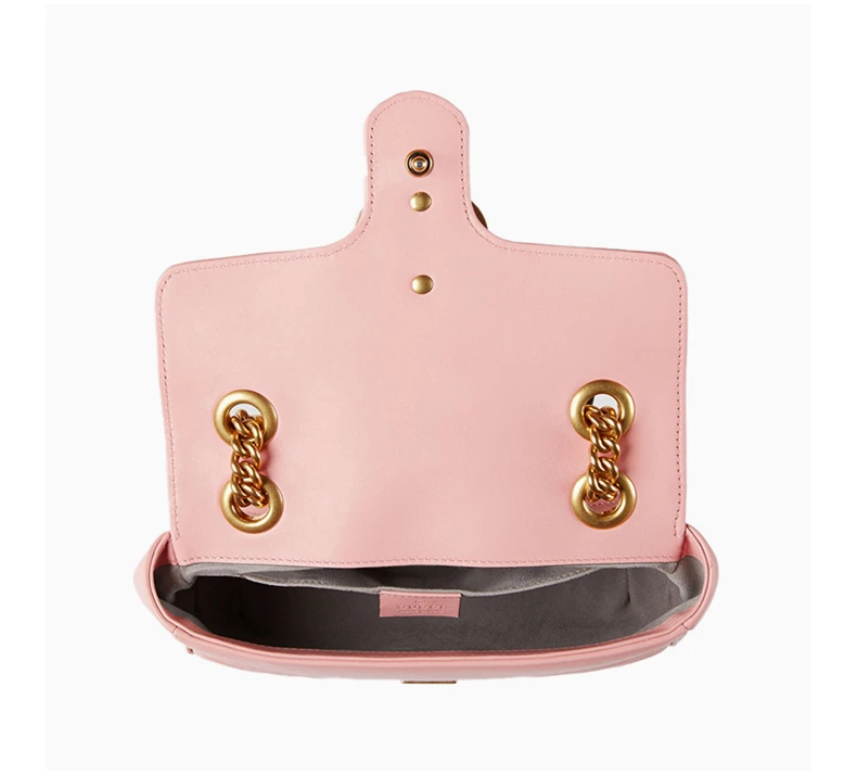 商品[国内直发] Gucci|GUCCI 古驰 女士粉色链条包 446744-DTDIT-5909,价格¥18062,第7张图片详细描述
