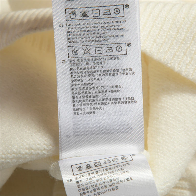 商品Maje|MAJE 女士拼色棉质针织毛衣 R130142P-WHITE,价格¥440,第4张图片详细描述
