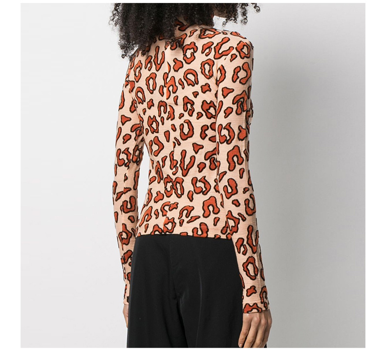 商品Ambush|AMBUSH 女士米色豹纹印花高领长袖T恤 BMAB007-F20JER001-4646,价格¥1866,第8张图片详细描述