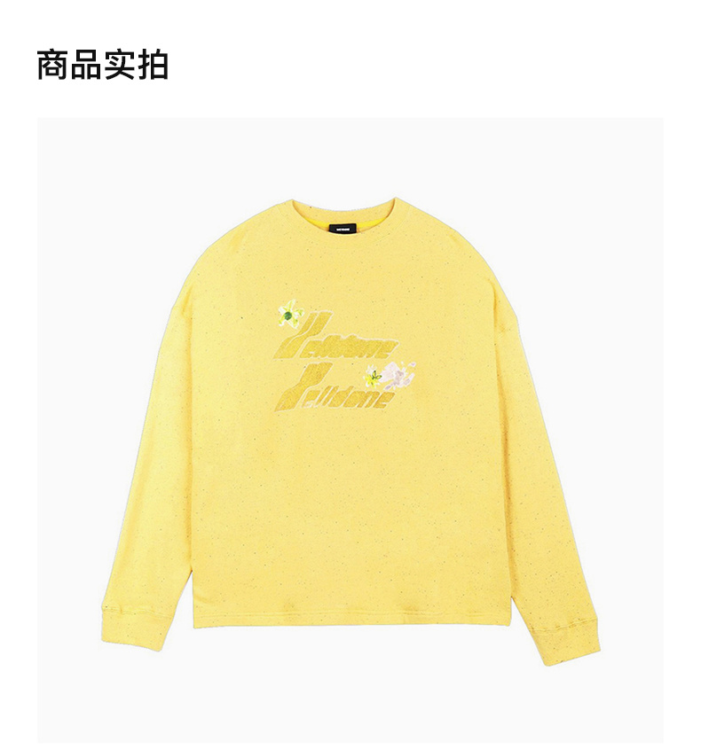 商品We11done|We11done 女士黄色logo套头卫衣 WD-TT0-21-727-U-YE,价格¥1267,第5张图片详细描述
