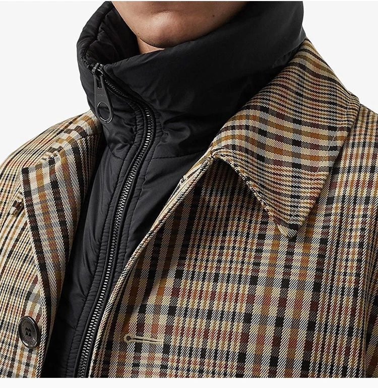 商品[国内直发] Burberry|BURBERRY 格纹男士大衣 8004874,价格¥11885,第7张图片详细描述