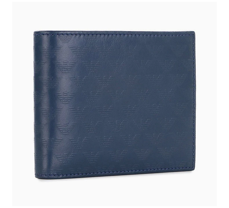 商品[国内直发] Emporio Armani|EMPORIO ARMANI 蓝色男士短款钱夹 YEM176-YC043-80482,价格¥1402,第6张图片详细描述