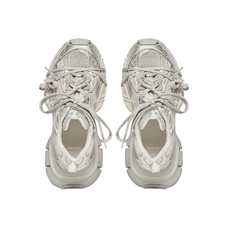 商品Balenciaga|巴黎世家 23新款 男米银色磨损网布聚氨酯运动鞋,价格¥7401,第3张图片详细描述