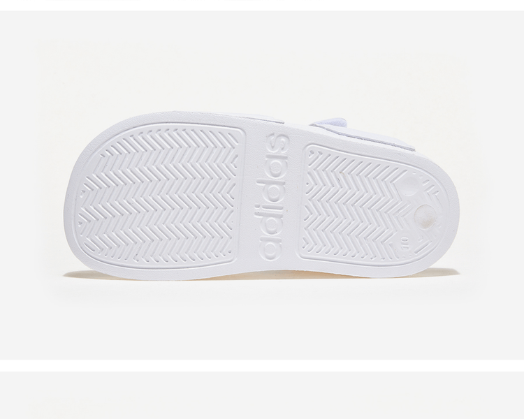 商品Adidas|【Brilliant|包邮包税】阿迪达斯 ADILETTE SANDAL K 儿童  凉鞋 沙滩鞋 运动凉鞋 拖鞋  GW0342 FTWWHT/CBLACK/FTWWHT,价格¥200,第5张图片详细描述