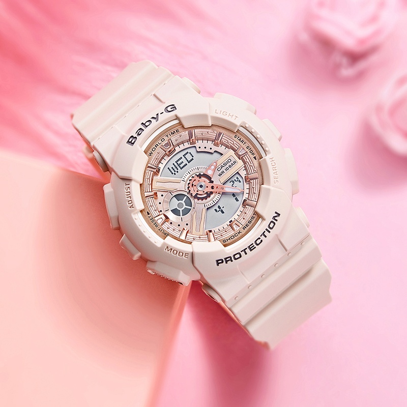 商品[国内直发] Casio|卡西欧女小粉表防水潮流baby-g女表,价格¥612,第3张图片详细描述
