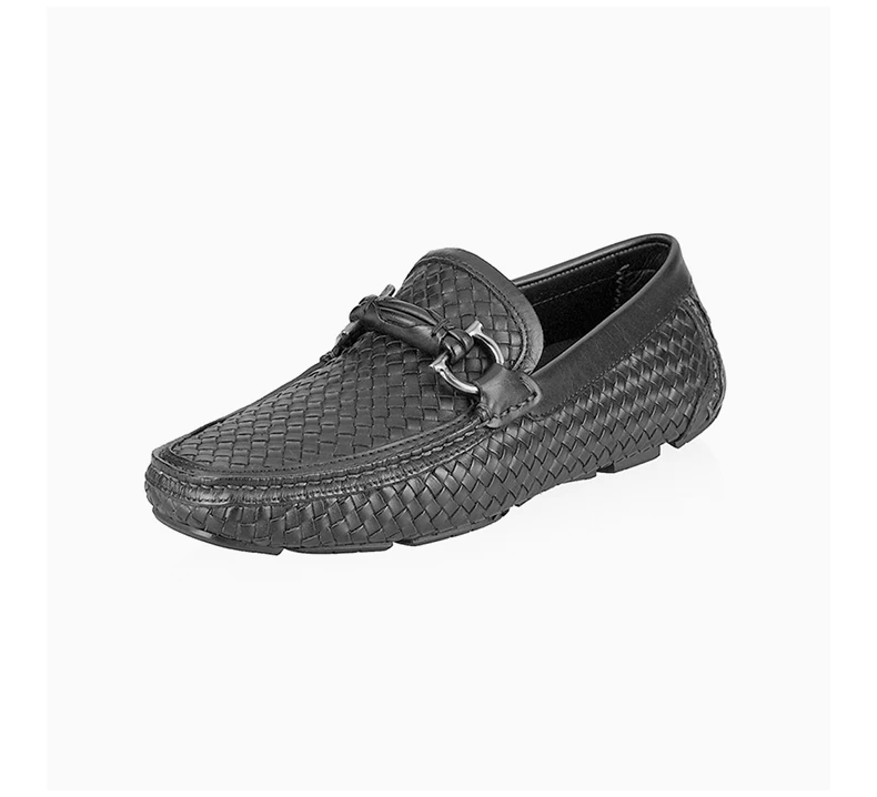 商品Salvatore Ferragamo|SALVATORE FERRAGAMO 黑色男士驾车鞋 0570446,价格¥2591,第6张图片详细描述