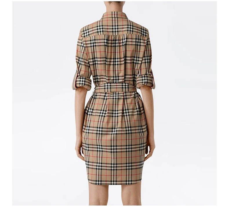 商品Burberry|BURBERRY 格纹女士连衣裙 8024585,价格¥4647,第7张图片详细描述