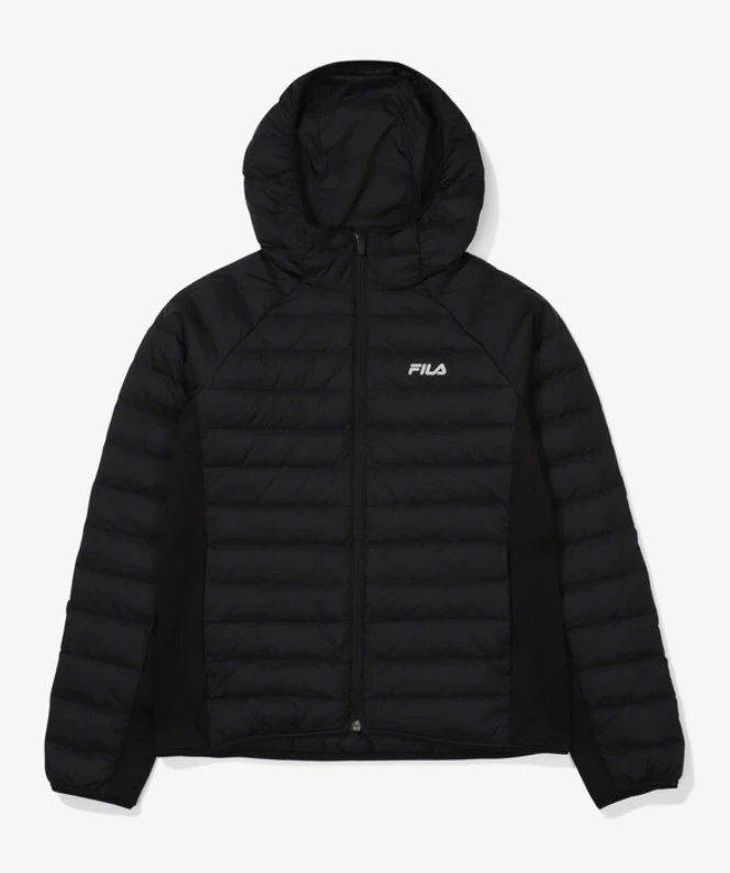 商品Fila|【享贝家】ZY-（预售） FILA 斐乐 纯色休闲连帽羽绒外套 女款 FS2DJF4251F,价格¥502,第7张图片详细描述