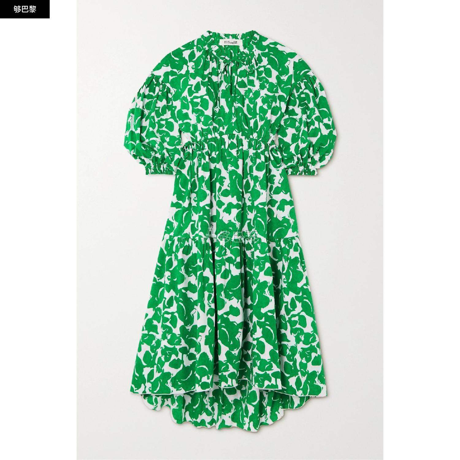 商品Diane von Furstenberg|包邮包税【预售7天发货】 DIANE VON FURSTENBERG 23秋冬 女士 连衣裙 Artie 印花棉质混纺中长连衣裙 1647597309096783 DVFDL2R010FLNTG ,价格¥5205,第3张图片详细描述
