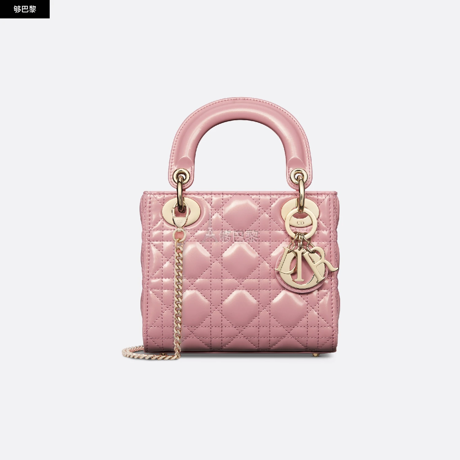 商品Dior|【预售】 迪奥 25春夏 女士 手提包 迷你 Lady Dior 手袋 M0505ONKS_M92P ,价格¥39614,第2张图片详细描述
