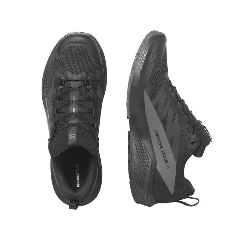 商品Salomon|SALOMON 23新款SENSE R5GT系男士黑色纺织越野运动鞋L47147200,价格¥1203,第12张图片详细描述