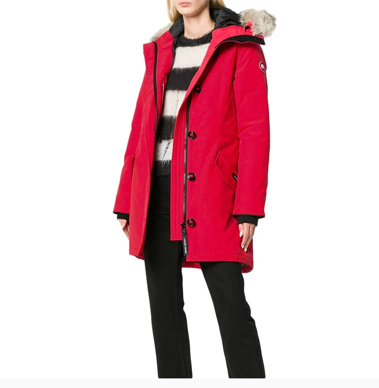 商品[国内直发] Canada Goose|Canada Goose 加拿大鹅 女士红色羽绒棉服 2580L-RED,价格¥7596,第8张图片详细描述