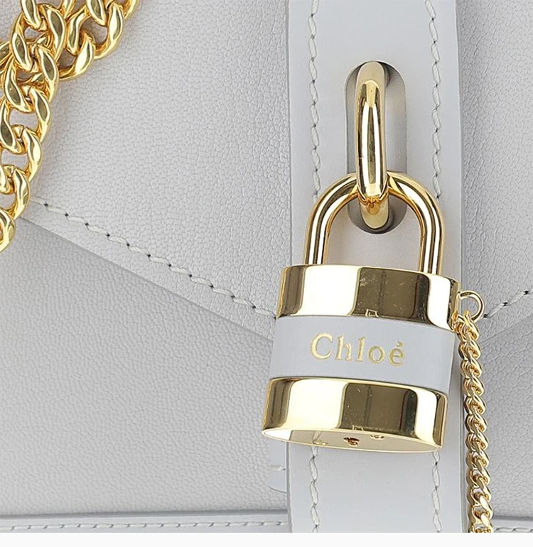 商品[国内直发] Chloé|Chloe' 蔻依 女士灰色皮革单肩包 C19WS205-B71-27S,价格¥10852,第8张图片详细描述