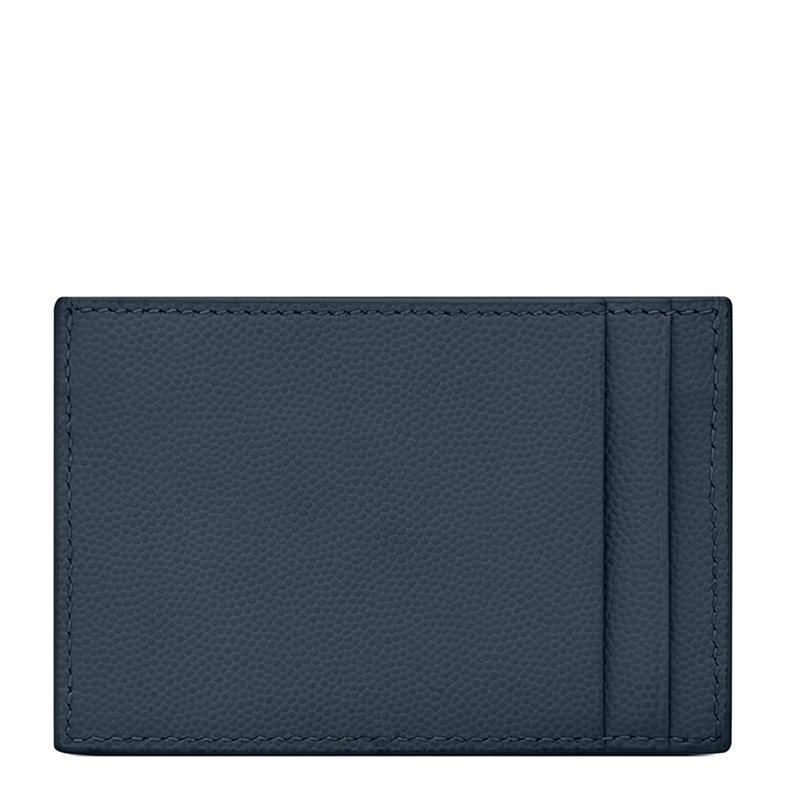 商品Yves Saint Laurent|SAINT LAURENT PARIS/圣罗兰 YSL 22新款UPTOWN系列 女士夏龙蓝粒面压纹皮革徽标金扣翻盖开合卡包5823051GF0J4227,价格¥2725,第3张图片详细描述