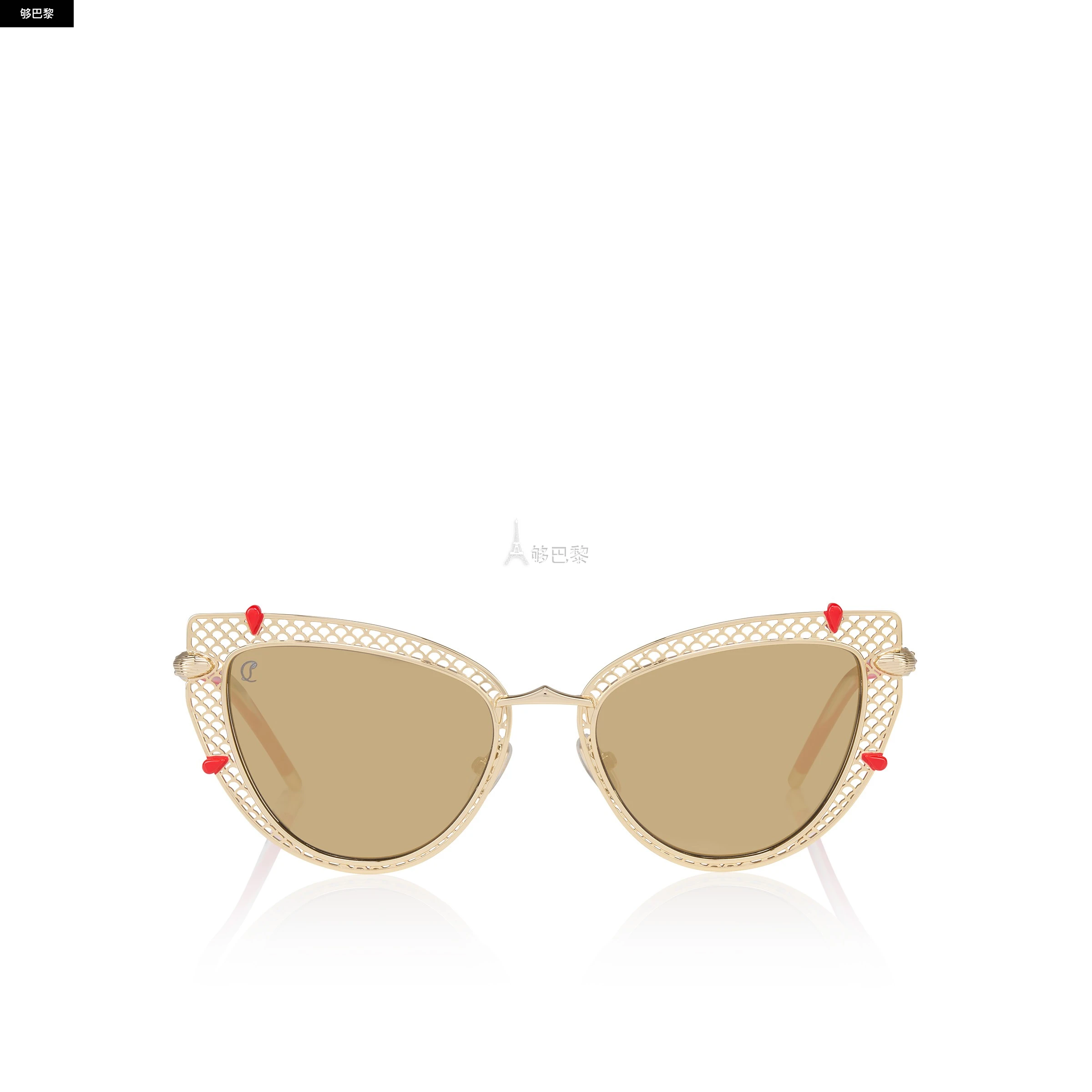 商品Christian Louboutin|【预售】 CL红底鞋 25春夏 女士 太阳眼镜 Miss Z LB0002 1255336K194,价格¥6524,第4张图片详细描述