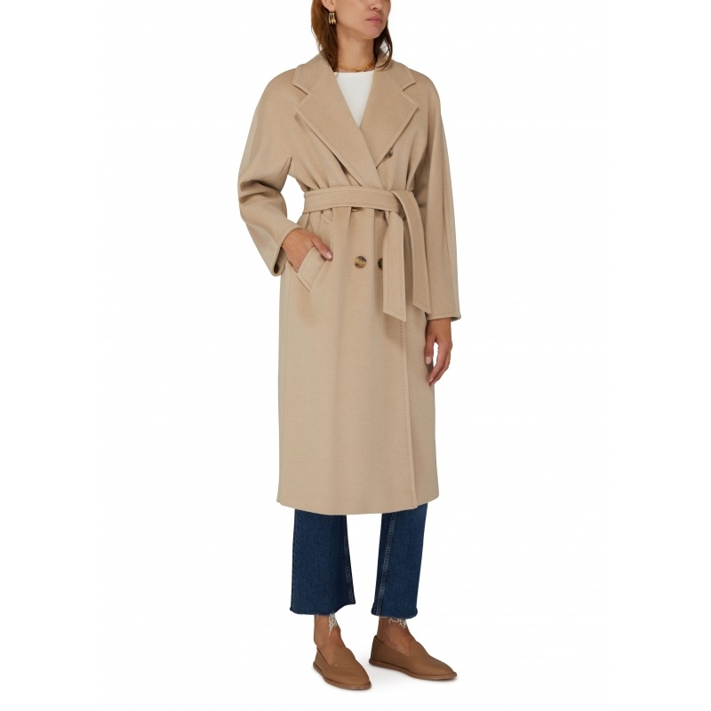 商品Max Mara|麦丝玛拉 女士驼色羊毛女士大衣101801 MAX353T5BE1（三色可选）,价格¥18768,第9张图片详细描述