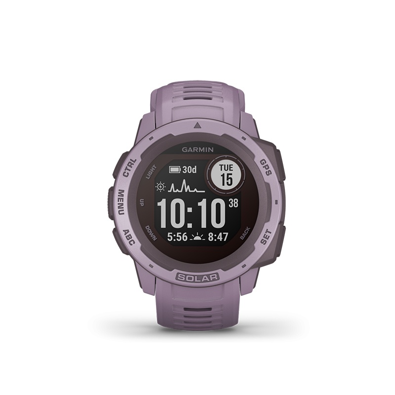 商品Garmin|GARMIN 男士紫色树脂表盘石英机芯硅胶表带太阳能运动智能手表45MM,价格¥2550,第4张图片详细描述
