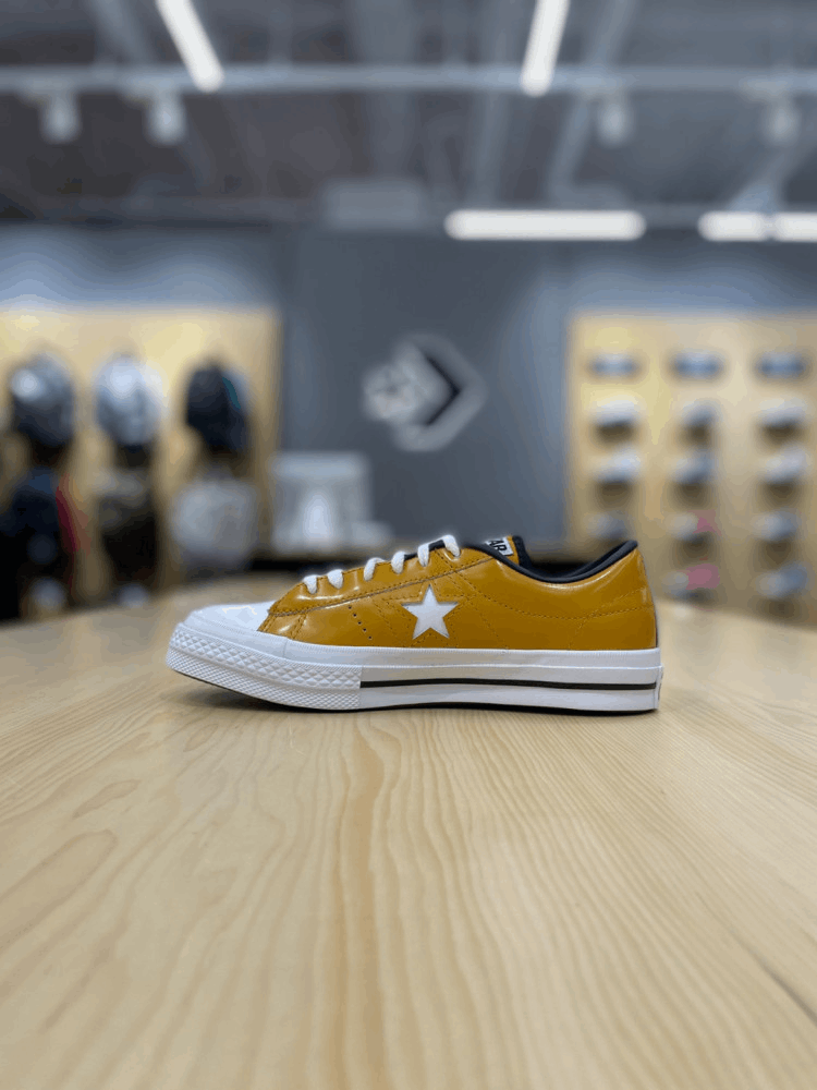 商品Converse|【韩国直邮|包邮包税】匡威[converse] ONE STAR 韩星 OX Sharpron 黄色 LOW 帆布鞋 168972C,价格¥422,第2张图片详细描述