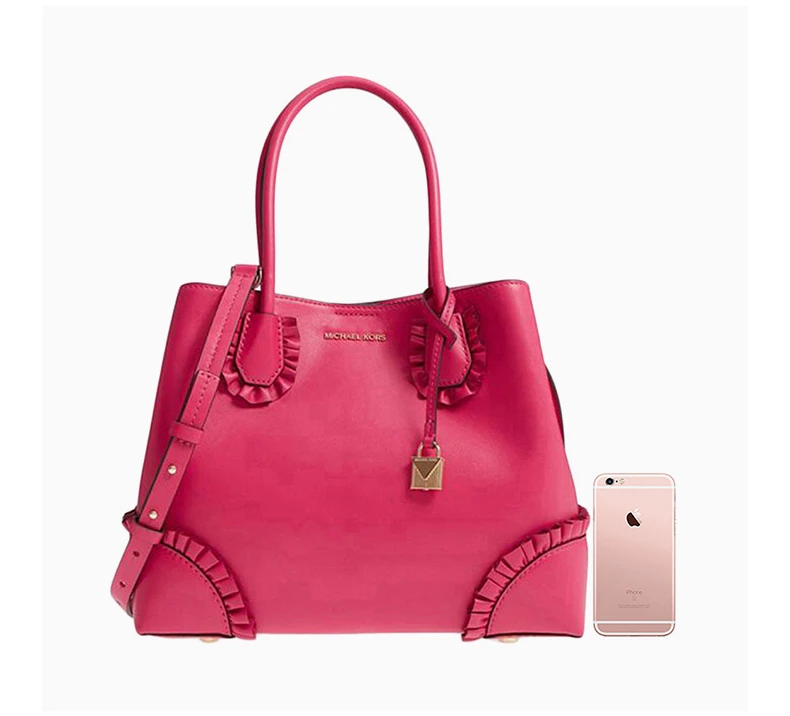 商品[国内直发] Michael Kors|MICHAEL KORS 粉红色女士手提包 30S8GZ5T6Y-UltraPink,价格¥731,第8张图片详细描述