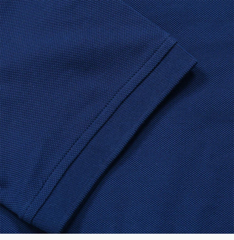 商品Burberry|Burberry outlets 奥莱博柏利 男士蓝色商务休闲棉质短袖T恤 4061233,价格¥1191,第7张图片详细描述