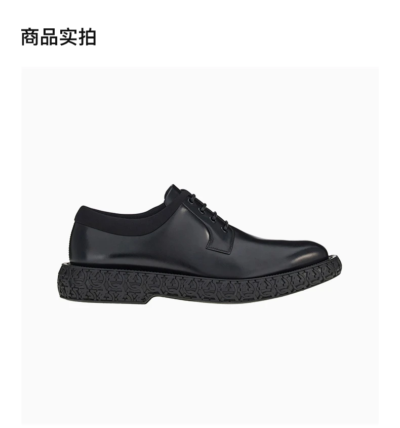 商品Salvatore Ferragamo|SALVATORE FERRAGAMO 黑色男士运动鞋 0750550,价格¥3701,第4张图片详细描述