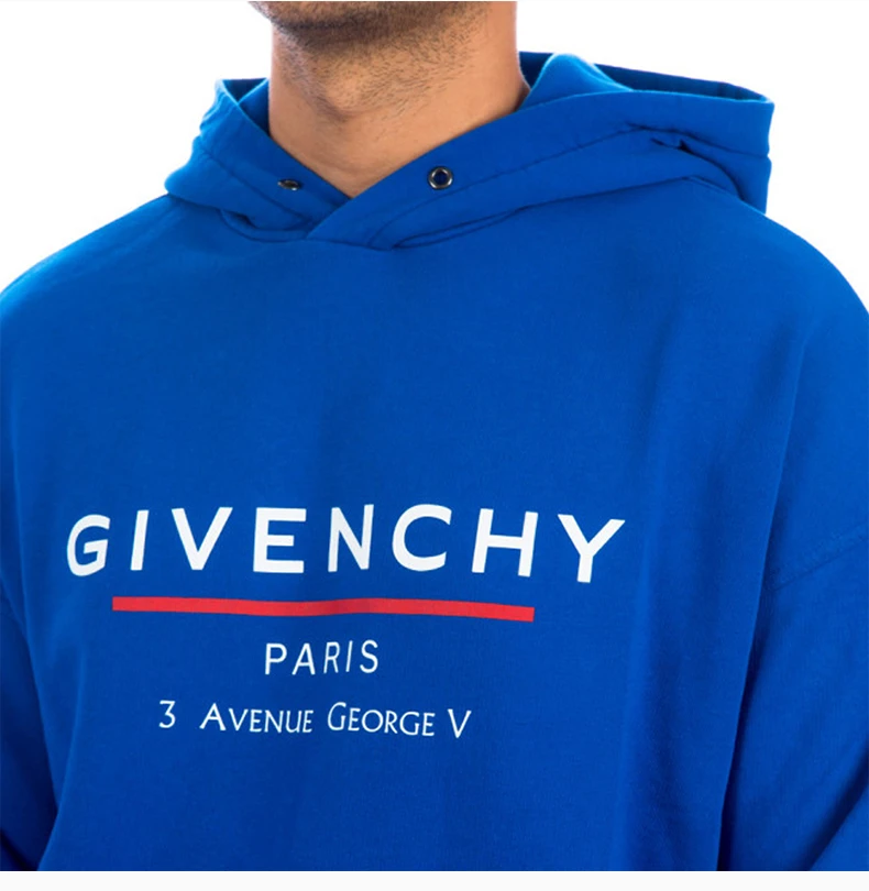 商品[国内直发] Givenchy|GIVENCHY 蓝色男士卫衣/帽衫 BMJ05430AF-426,价格¥4926,第8张图片详细描述