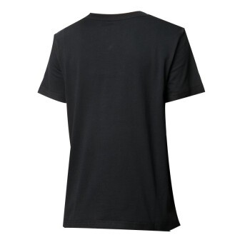 商品[国内直发] Moschino|莫斯奇诺MOSCHINO 奢侈品 女士泰迪熊平纹刺绣圆领短袖T恤黑色棉质 V0703 0440 1555 40码,价格¥722,第2张图片详细描述