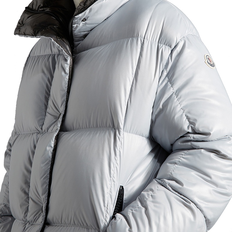 商品Moncler|Moncler/蒙克莱 22年秋冬新款 Parana系列 女士淡紫色/深灰色短款衬垫羽绒服夹克H20931A000656895090F,价格¥11428,第7张图片详细描述