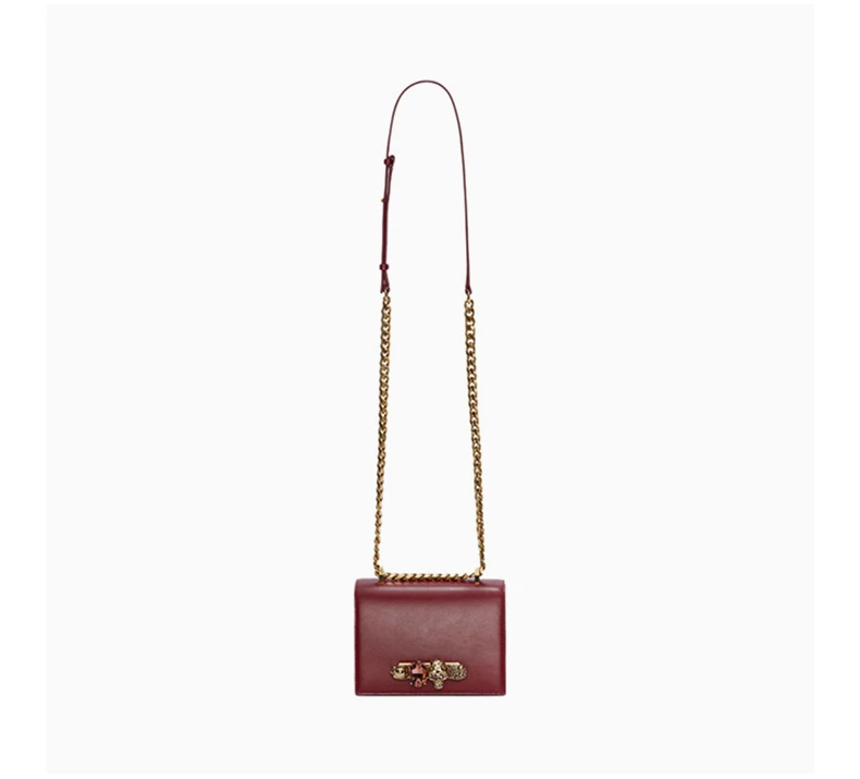 商品[国内直发] Alexander McQueen|ALEXANDER MCQUEEN 红�色女士斜挎包 558541-CMO0T-5540,价格¥4919,第7张图片详细描述