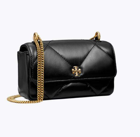 商品Tory Burch|汤丽柏琦女款Kira 菱格形绗缝迷你翻盖肩背斜挎包 （香港仓发货）,价格¥2121,第8张图片详细描述