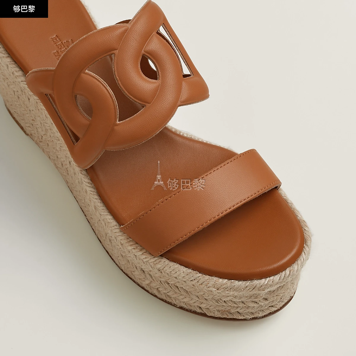 商品Hermes|【预售】 爱马仕 24秋冬 女士 厚底鞋 Espadrilles Ithea 30 H241230Z A3360,价格¥6165,第3张图片详细描述