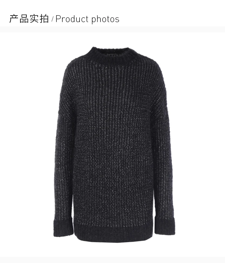 商品Yves Saint Laurent|YSL 深灰色女士针织衫/毛衣 589509-YAII2-1116,价格¥3940,第5张图片详细描述