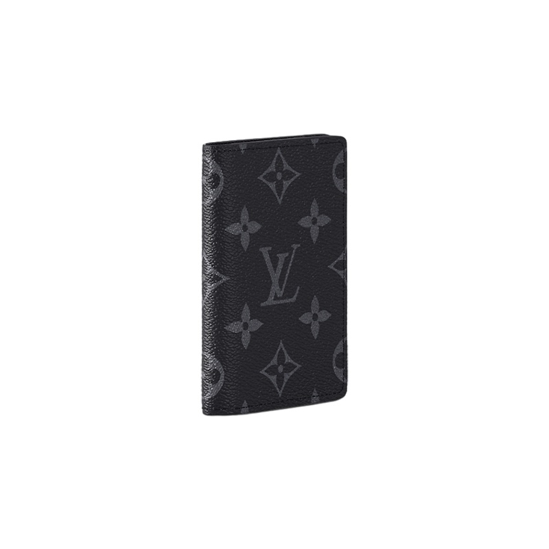 商品Louis Vuitton|【预售十天】路易威登 23新款 男士黑色交织字母帆布紧凑型卡包 M61696,价格¥2901,第4张图片详细描述