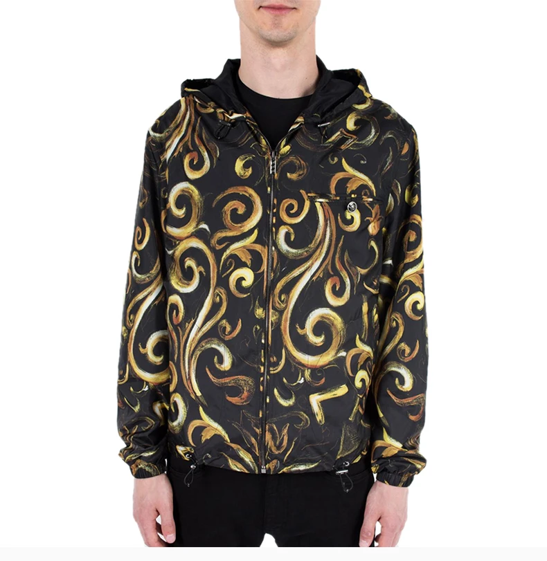 商品[国内直发] Versace|VERSACE 印花男士夹克 A73034-A219466-A732,价格¥7907,第5张图片详细描述