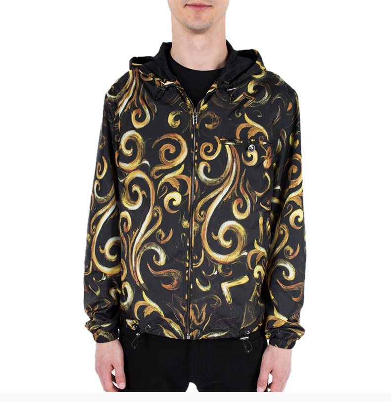 商品[国内直发] Versace|VERSACE 男士印花图案连帽夹克 A73034-A219466-A732,价格¥7879,第5张图片详细描述