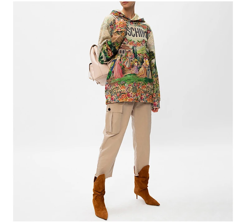 商品Moschino|MOSCHINO 女士印花连帽卫衣 A1715-5427-2888,价格¥4841,第7张图片详细描述
