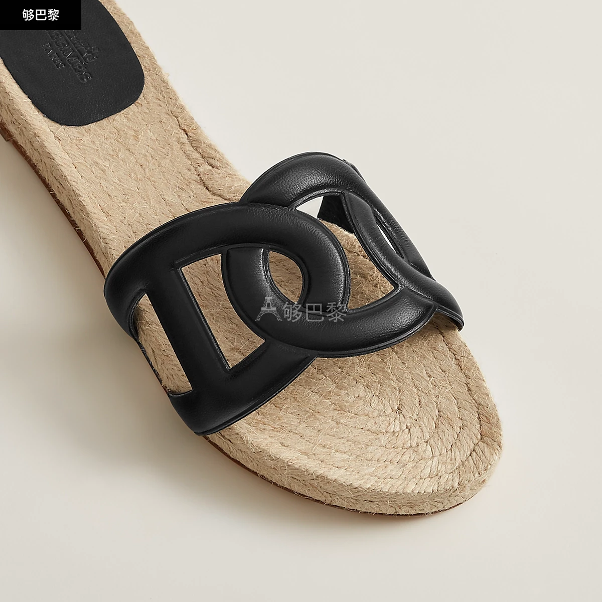 商品Hermes|【预售】 爱马仕 24秋冬 女士 平底凉鞋 Espadrilles Famosa H222151Z 02,价格¥5515,第6张图片详细描述