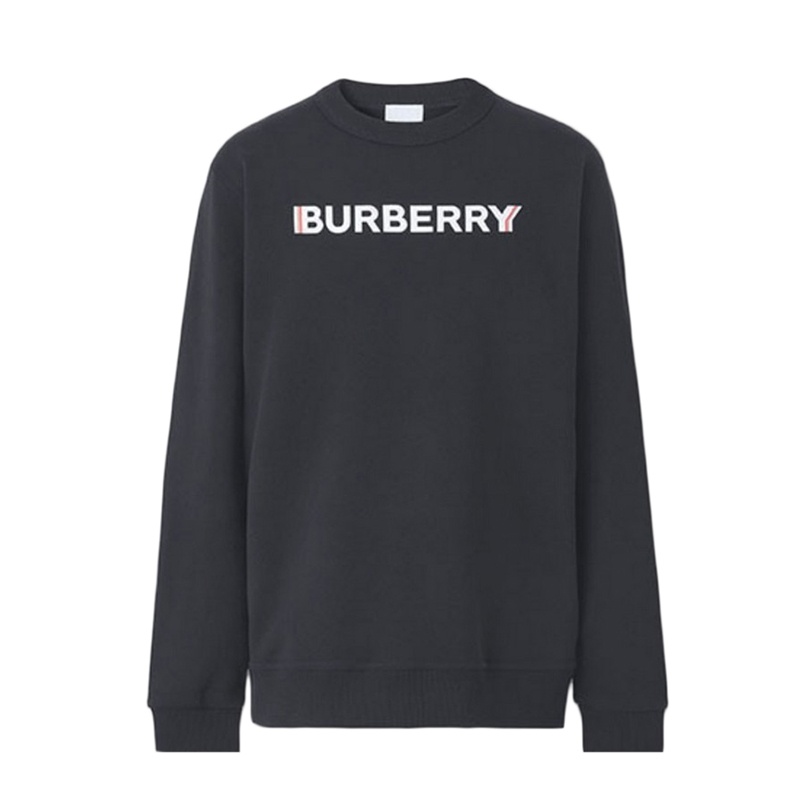 商品Burberry|BURBERRY/博柏利 女士黑色棉质胸口Logo印花卫衣,价格¥1359,第2张图片详细描述