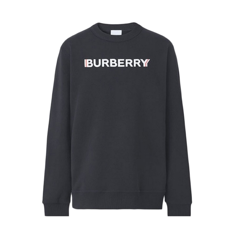 商品Burberry|BURBERRY/博柏利 女士黑色棉质胸口Logo印花卫衣,价格¥1385,第2张图片详细描述