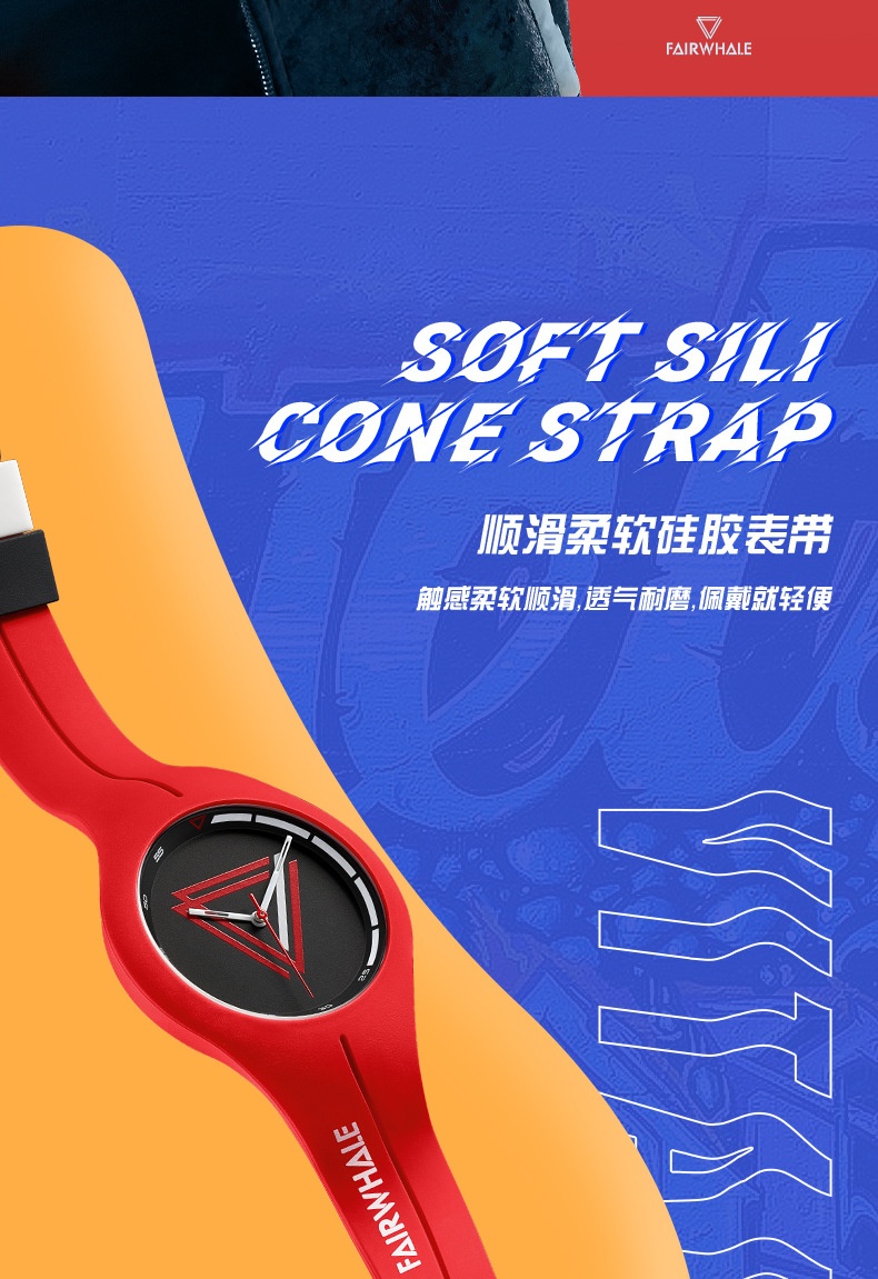 商品[国内直发] Mark Fairwhale|马克华菲新款街头潮流腕表 时尚简约学生手表防水石英表,价格¥199,第8张图片详细描述