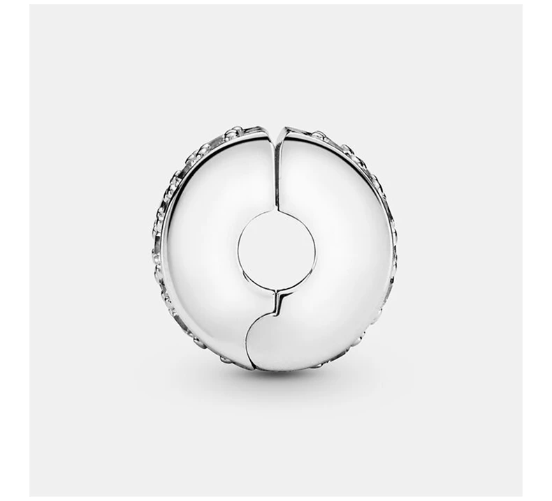 商品PANDORA|PANDORA 潘多拉 闪烁优雅925银硅胶女士串饰固定夹 791817CZ,价格¥191,第5张图片详细描述