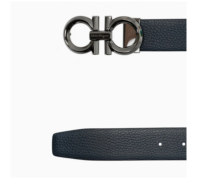 商品[国内直发] Salvatore Ferragamo|SALVATORE FERRAGAMO 男士黑色皮革腰带 67-9939-735908【包装随机，部分无包装盒】,价格¥2469,第6张图片详细描述