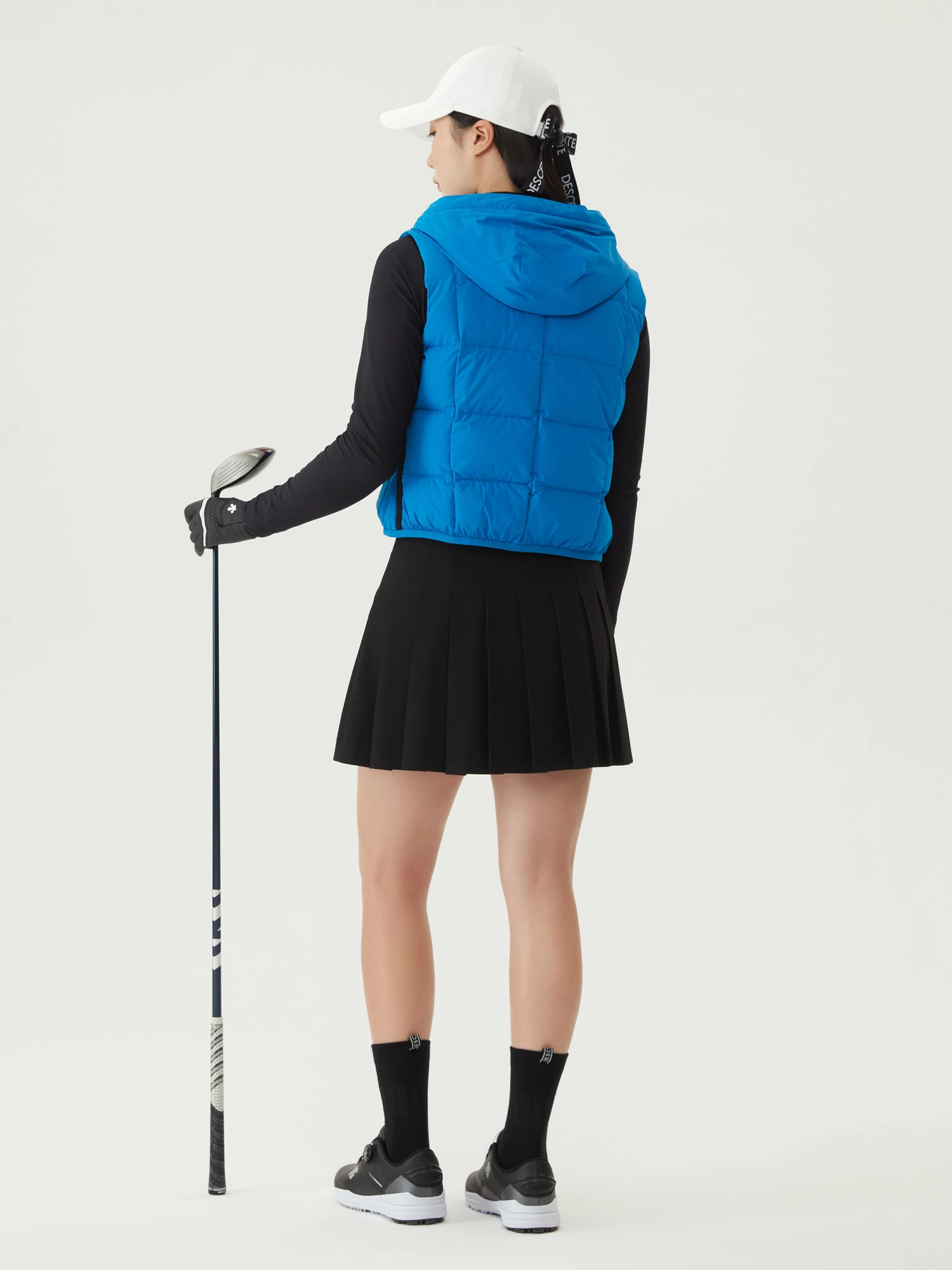 商品【预售商品15天发货】 DESCENTE|高尔夫女性松紧带细节百褶裙优雅 DO32WFSK93-MLGG,价格¥1025,第9张图片详细描述