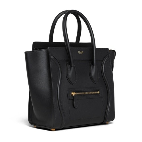 商品Celine|【包税】CELINE/赛琳 经典款MICRO LUGGAGE女士光面牛皮 单肩包189793HSC.38NO,价格¥19494,第3张图片详细描述